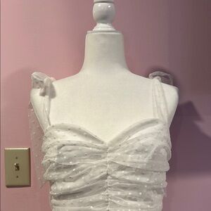 White heart Polka Dot Dress